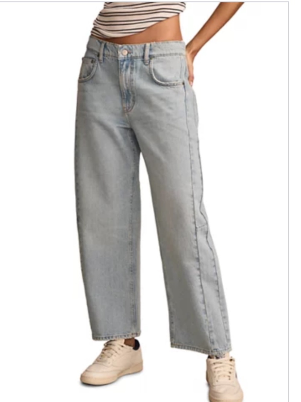 Lucky Brand Women's Barrel Leg Jeans Light Acid Wash NWT